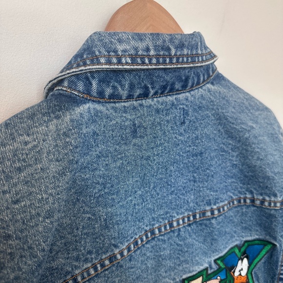 Denim Jacket with Looney Tunes Back Patch - Blue - Picture 15 of 17